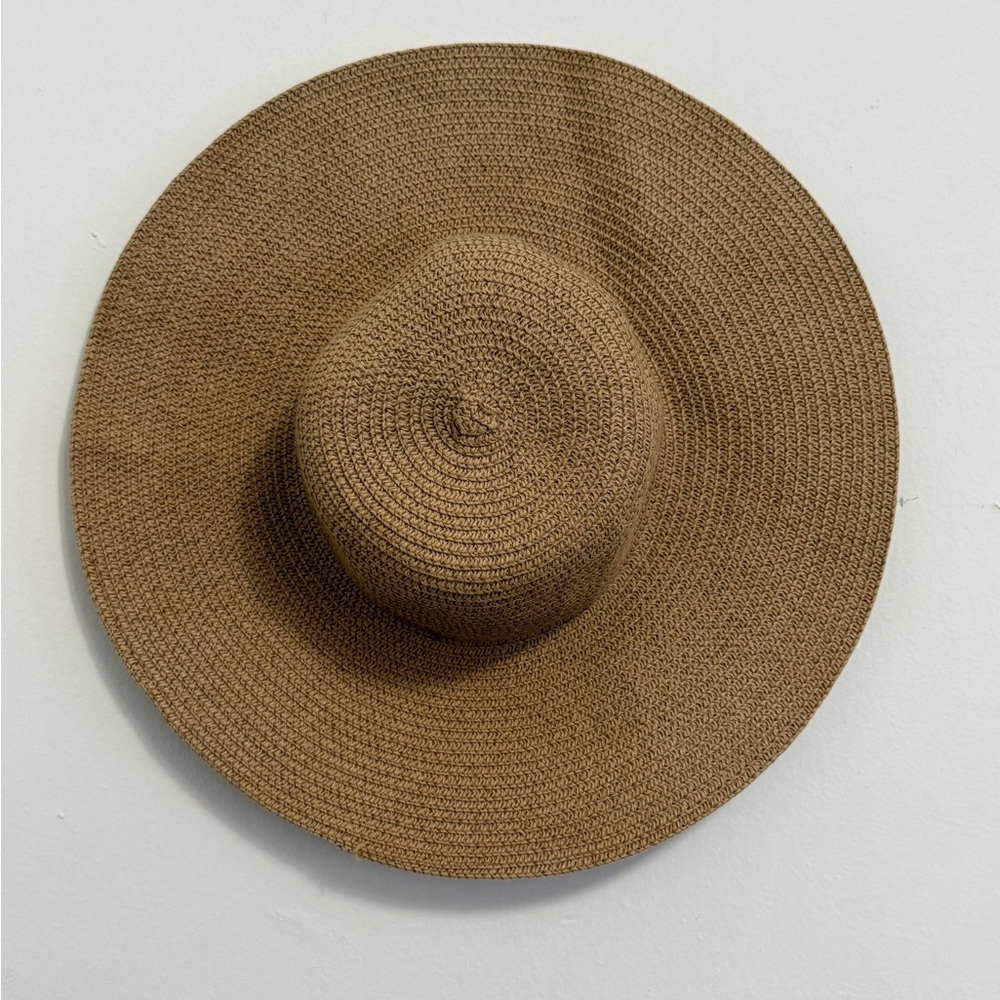 Stylish Tan Wide-Brim Hat